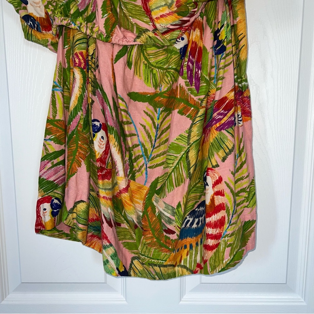 Farm rio Macaw Leaves Mini Dress - Picture 16 of 16
